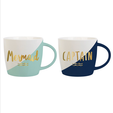 Juego de tazas de café - Mermaid Captain